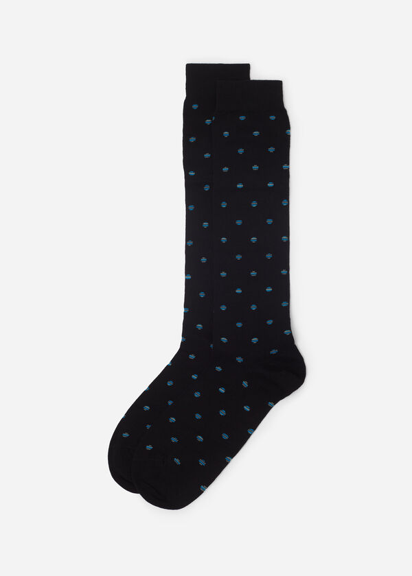 Calzedonia Calcetines Largos Topos Hombre