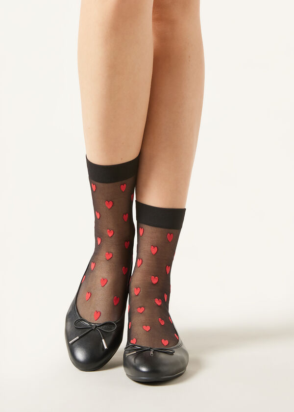 Calzedonia Calcetines Motivo Corazones Integral