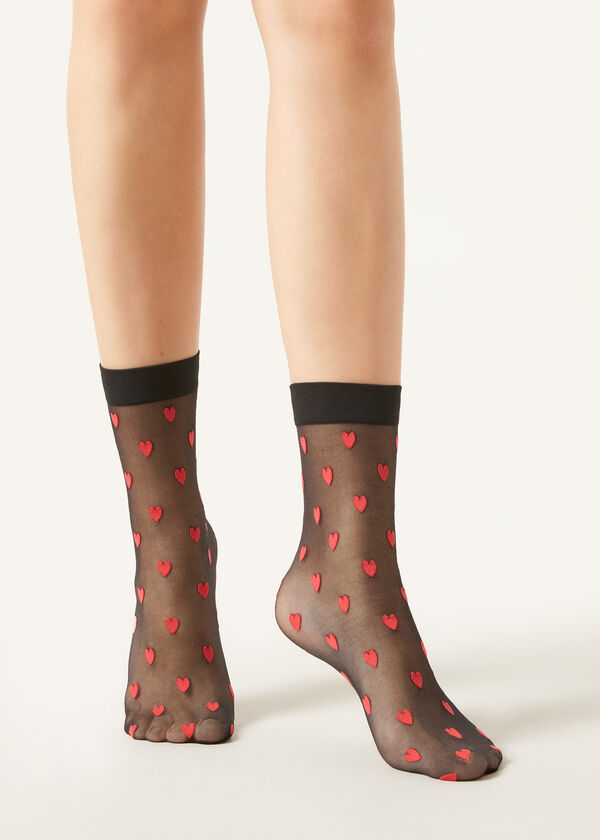 Calzedonia Calcetines Motivo Corazones Integral