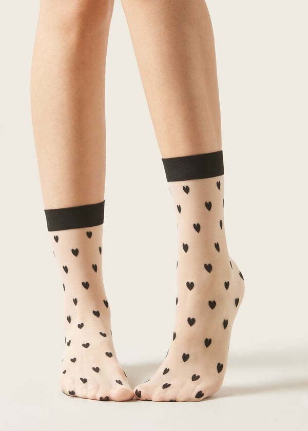 Calzedonia Calcetines Motivo Corazones Integral