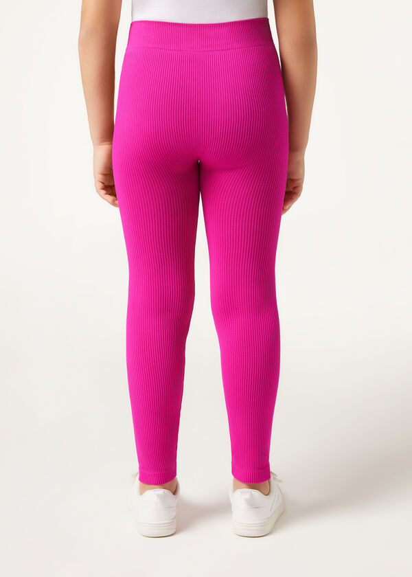 Calzedonia Legging De Canalé Sin Costuras De Niña