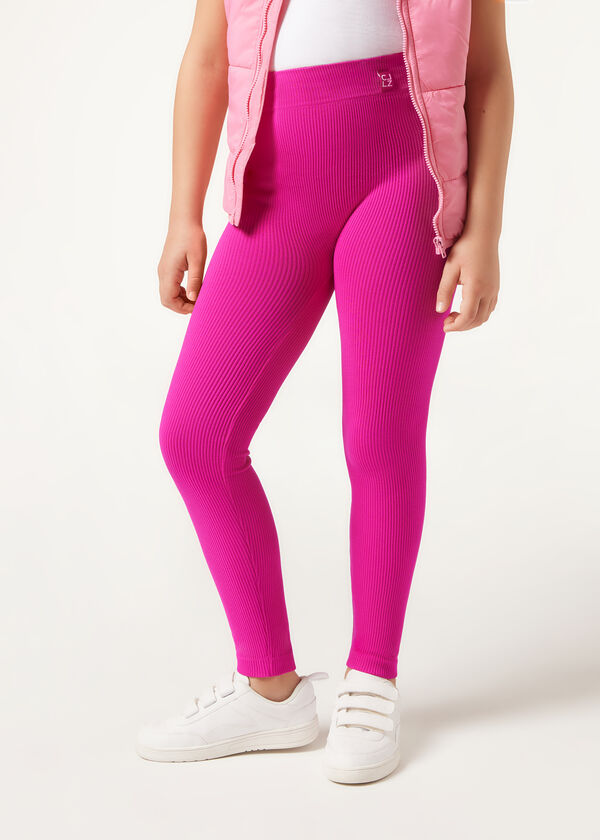 Calzedonia Legging De Canalé Sin Costuras De Niña