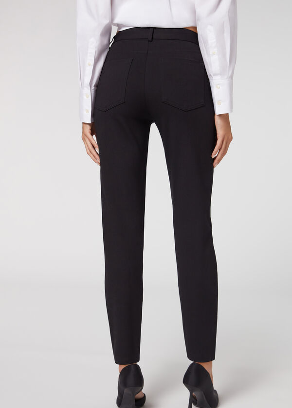 Calzedonia Leggings Cinco Bolsillos Punto Milano