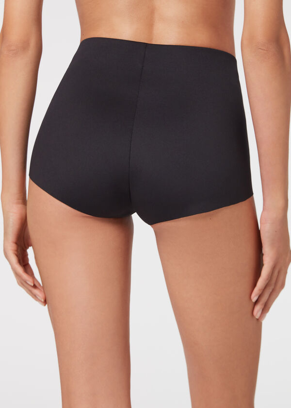 Calzedonia Mini Short Negro De Mujer