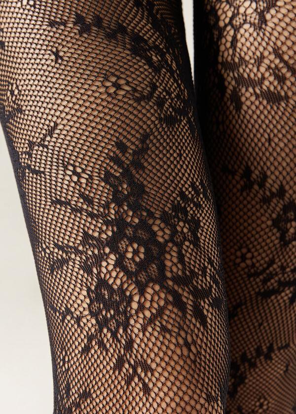 Calzedonia Pantis Rejilla Florales