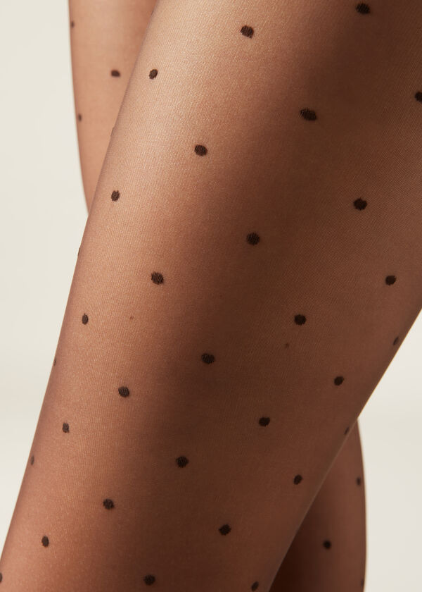 Calzedonia Pantis Transparentes Lunares