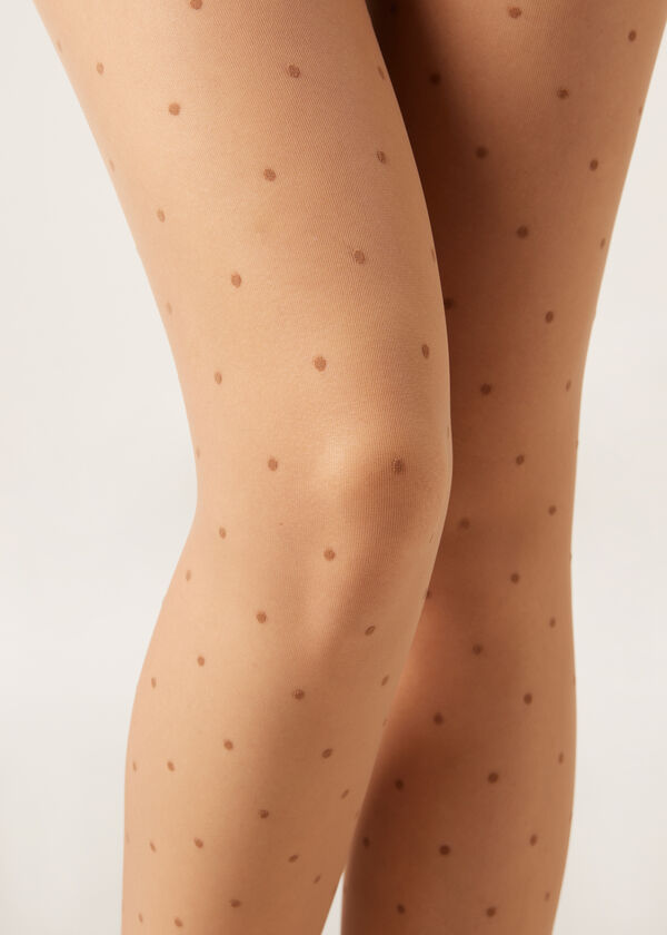 Calzedonia Pantis Transparentes Lunares