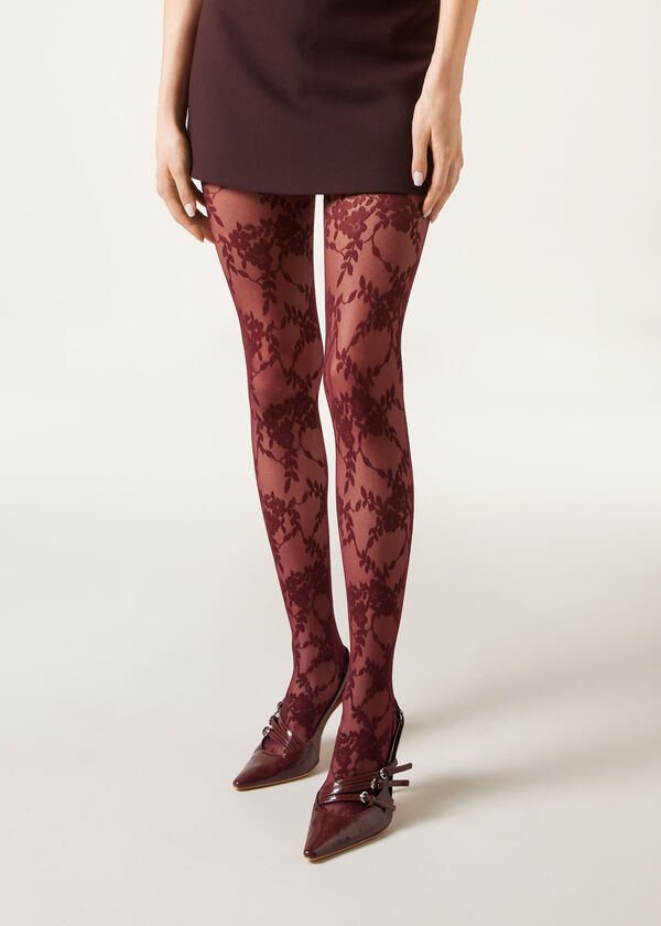 Calzedonia Pantis Tul Con Flores