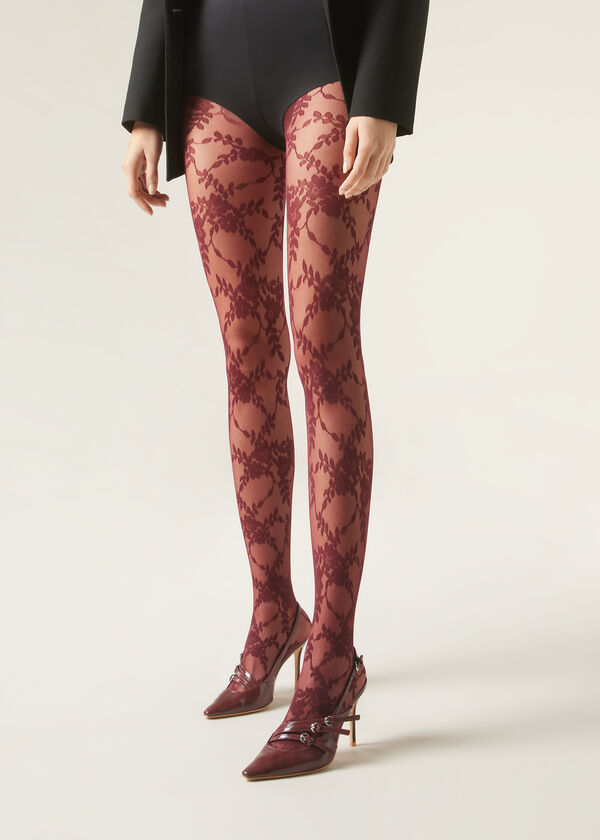 Calzedonia Pantis Tul Con Flores