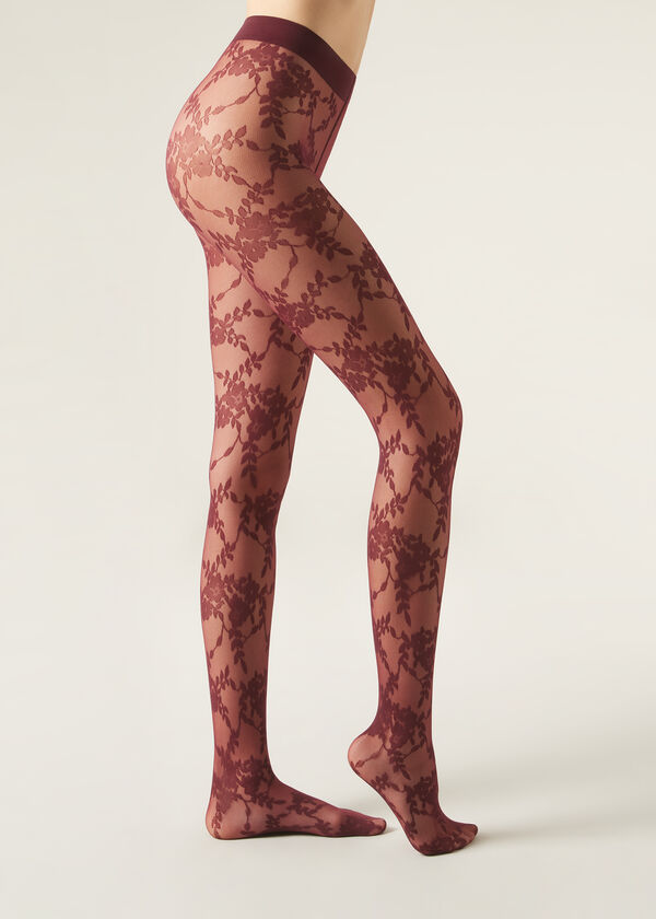 Calzedonia Pantis Tul con Flores
