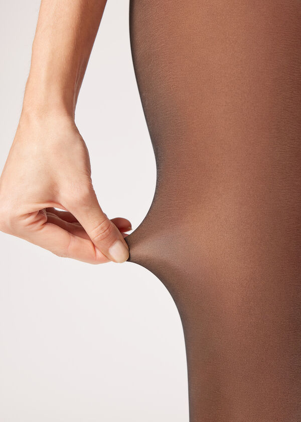 Calzedonia Panty Tupido Efecto Transparente