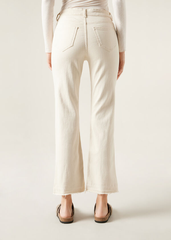 Calzedonia Vaqueros Acampanados Cropped