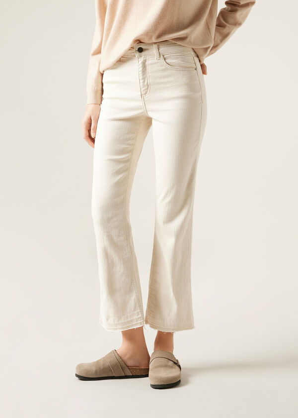 Calzedonia Vaqueros Acampanados Cropped