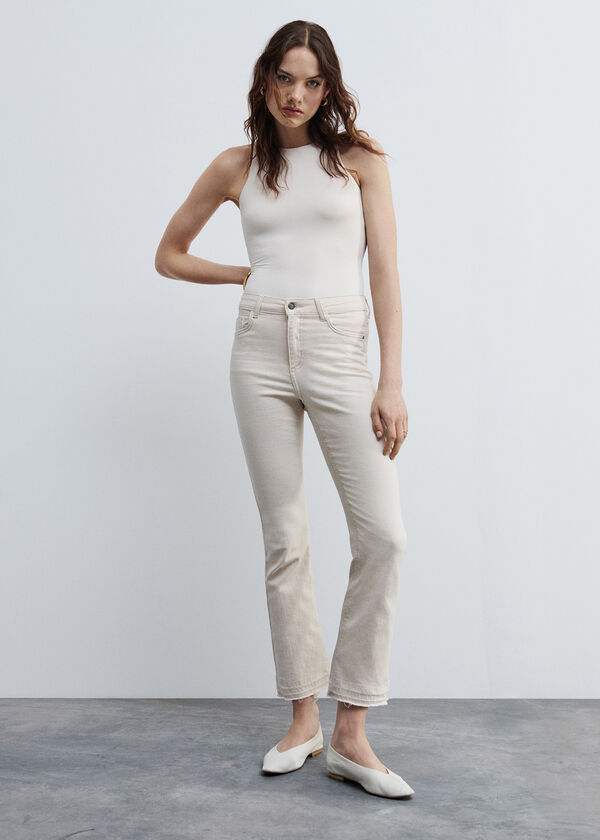 Calzedonia Vaqueros Acampanados Cropped