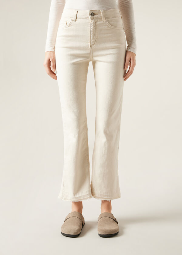 Calzedonia Vaqueros Acampanados Cropped