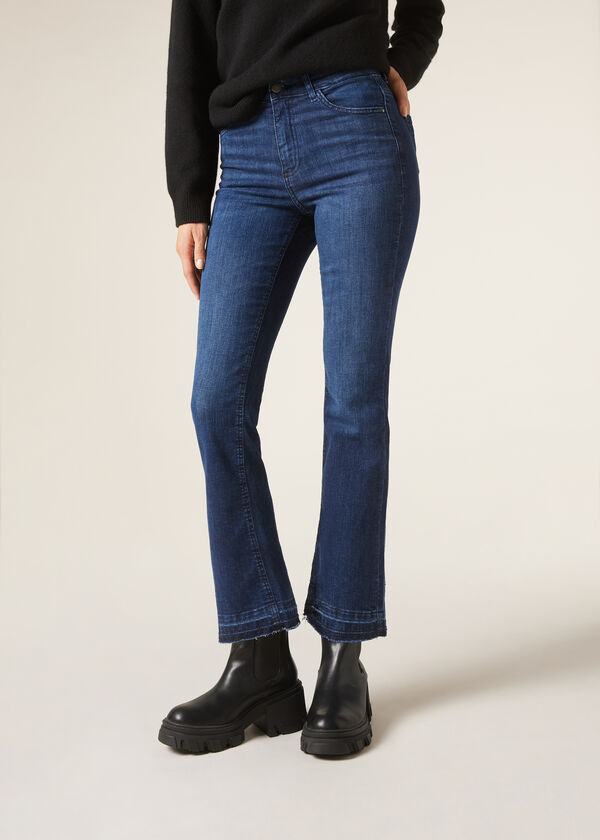 Calzedonia Vaqueros Acampanados Cropped