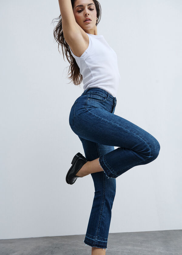 Calzedonia Vaqueros Acampanados Cropped