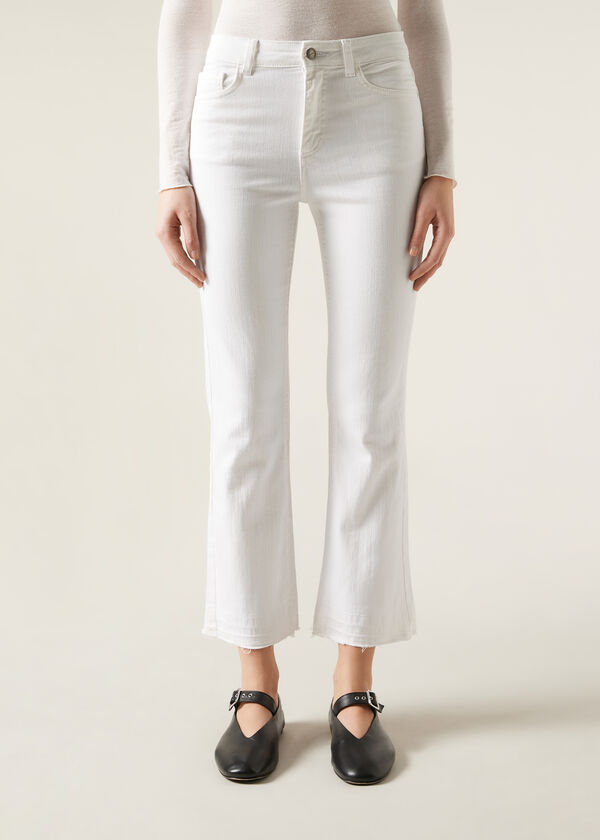 Calzedonia Vaqueros Acampanados Cropped