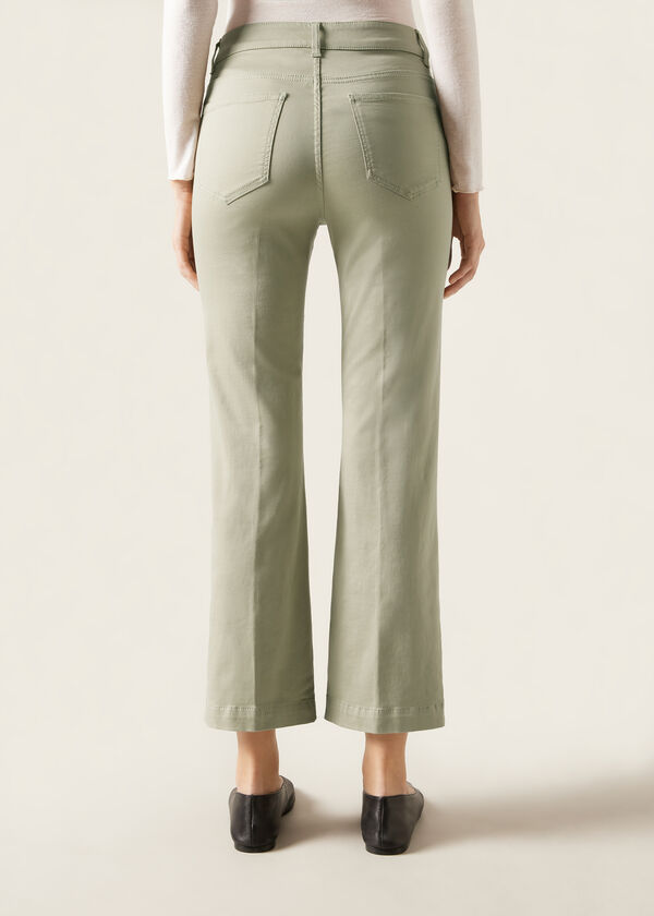 Calzedonia Vaqueros Confort Acampanados Cropped