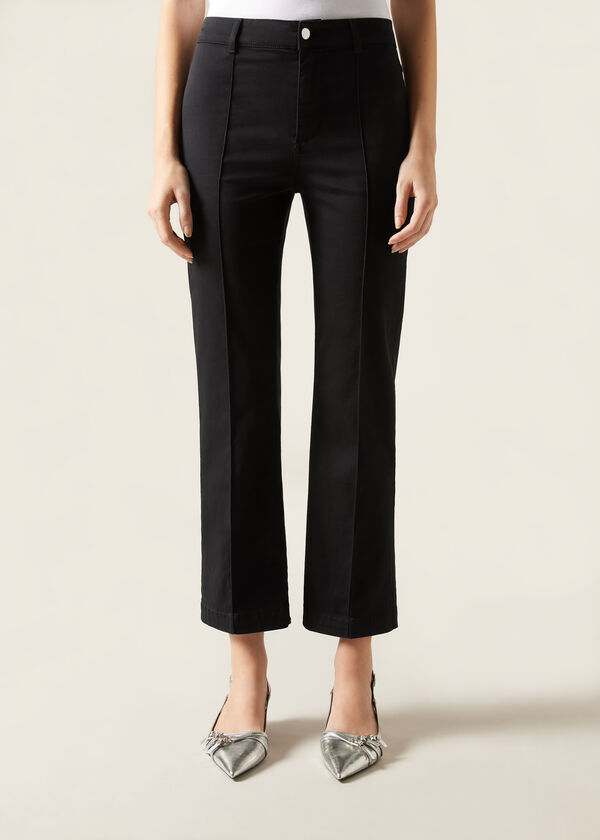 Calzedonia Vaqueros Confort Acampanados Cropped