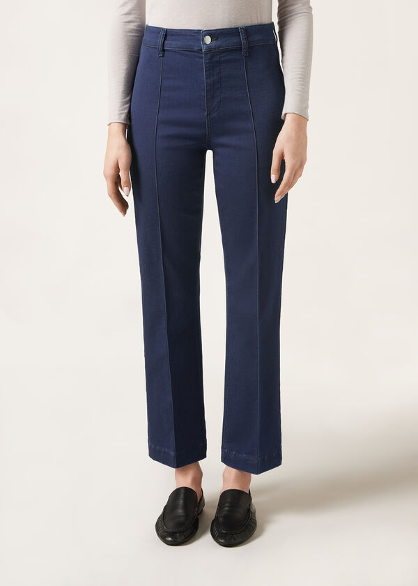 Calzedonia Vaqueros Confort Acampanados Cropped