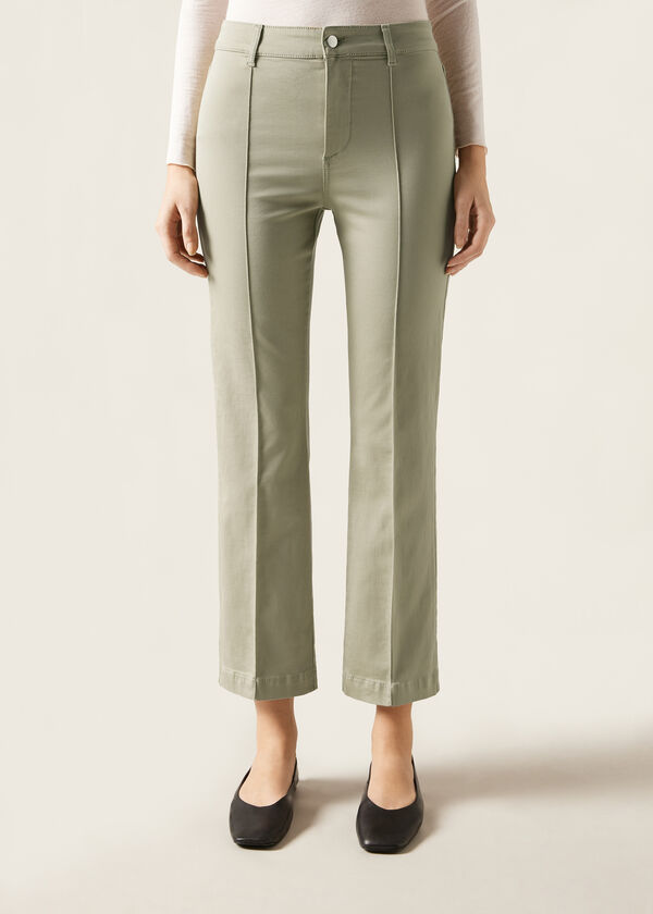 Calzedonia Vaqueros Confort Acampanados Cropped