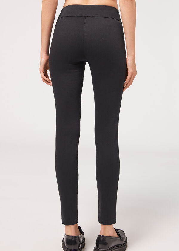 Calzedonia Leggings De Denim Skinny De Cintura Alta