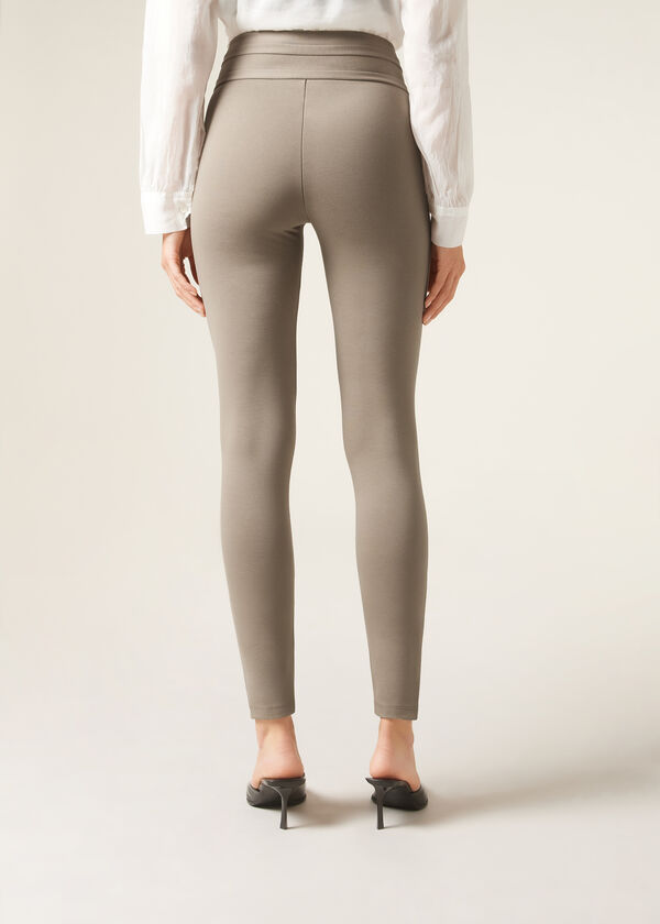 Calzedonia Pantalón Sailor Efecto Shapping Con Detalle Botones