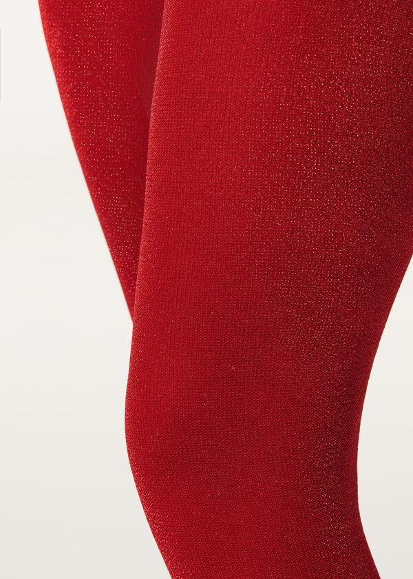 Calzedonia Pantis Opacos 70 Deniers Con Glitter De Niña