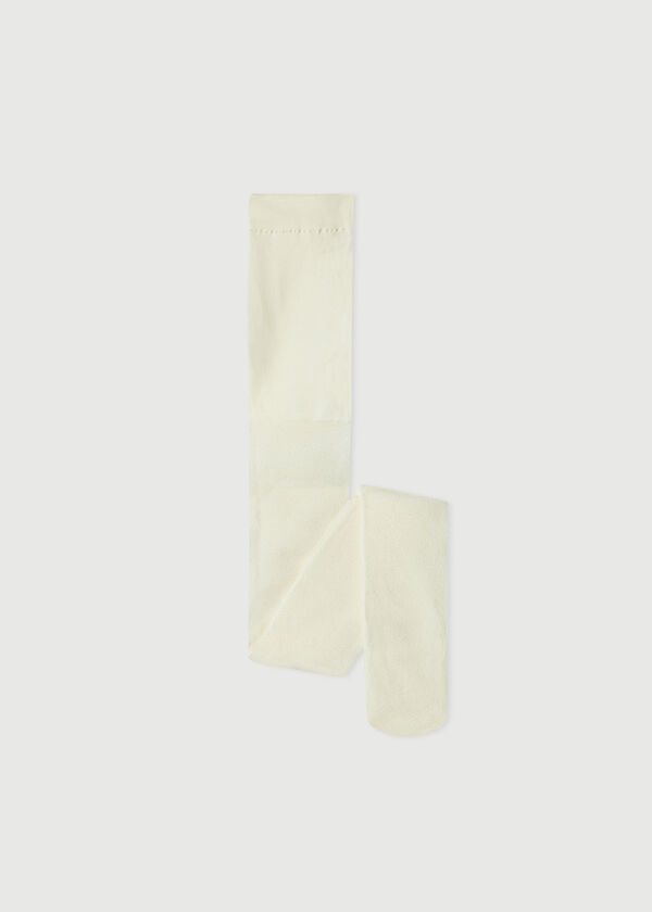 Calzedonia Pantis Opacos 70 Deniers Con Glitter De Niña