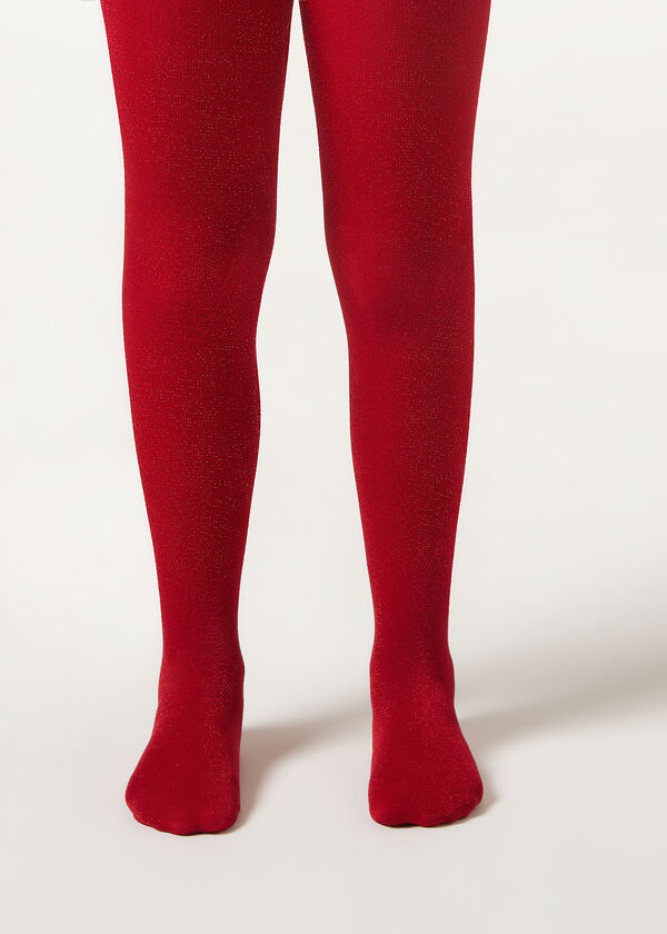 Calzedonia Pantis Opacos 70 Deniers con Glitter de Niña