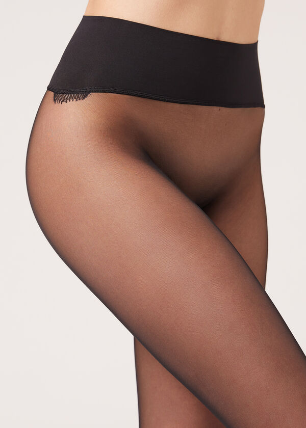Calzedonia Pantis Transparentes Sin Costuras 20 Deniers