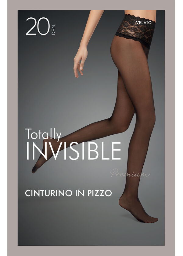 Calzedonia Panty Transparente Con Cintura De Encaje