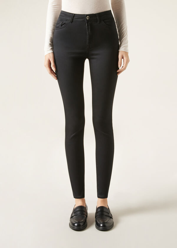 Calzedonia Vaqueros Push Up Skinny de Cintura Alta Soft Touch