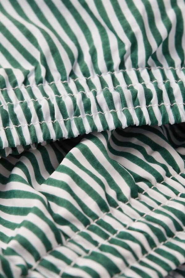 Intimissimi Bañador Bóxer Con Estampado De Raya Verde