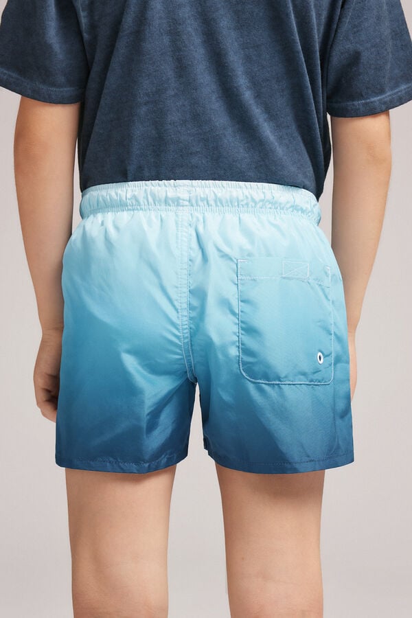 Intimissimi Bañador Bóxer con Estampado Degradado Azul para Niños