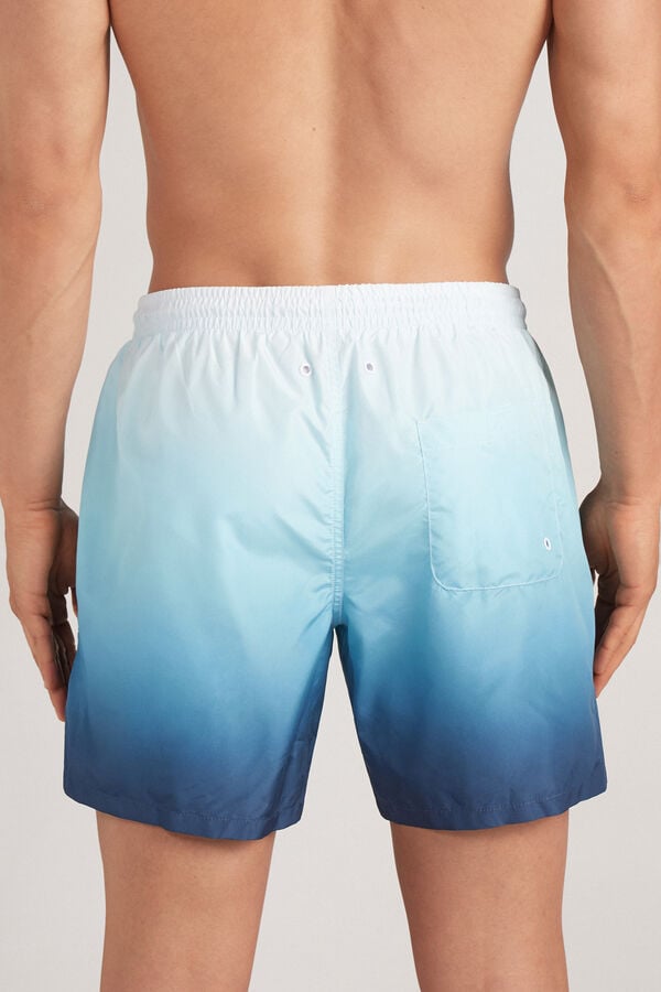 Intimissimi Bañador Bóxer con Estampado Degradado Azul