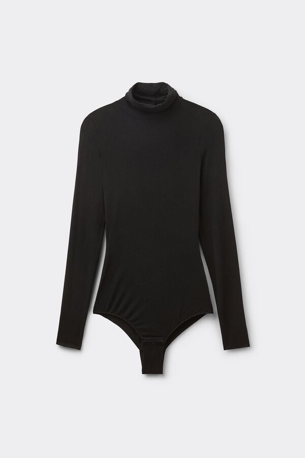 Intimissimi Body De Cuello Alto De Modal Ultraligero Con Cashmere