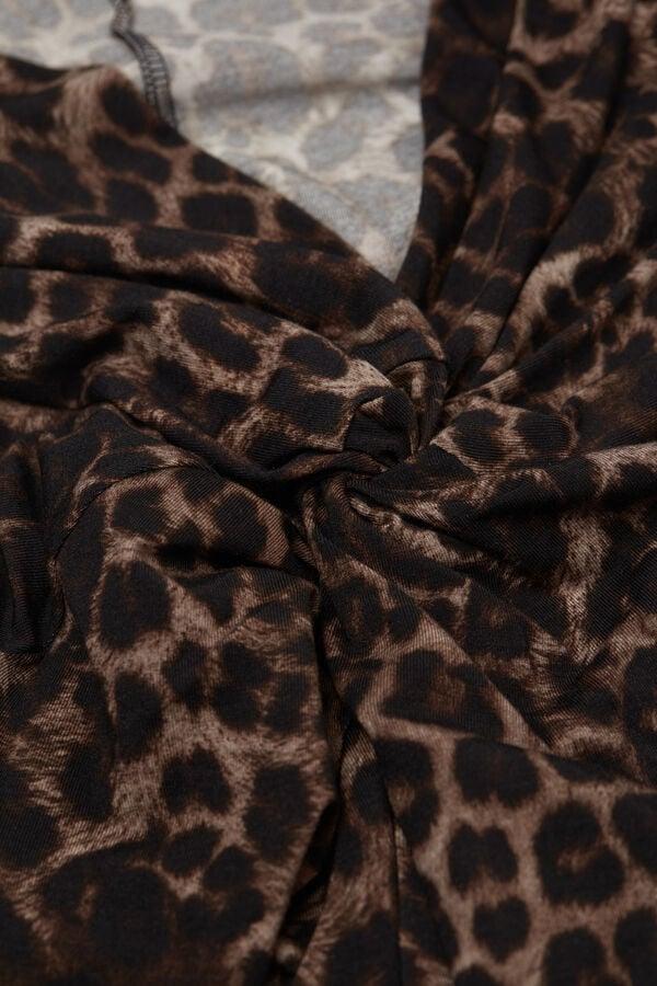 Intimissimi Body De Manga Larga De Modal Luxurious Leopard