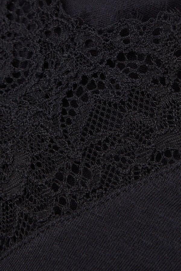 Intimissimi Body De Manga Larga De Modal Ultralight Con Cashmere Y Encaje