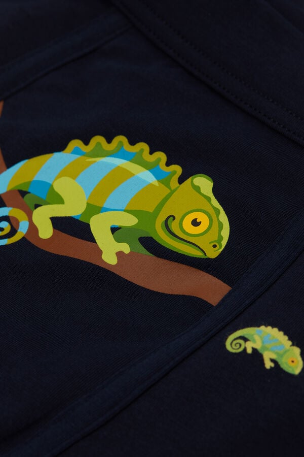 Intimissimi Bóxer Algodón Superior Estampado Camaleón