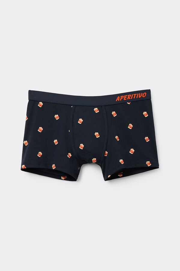 Intimissimi Bóxer Algodón Superior Estampado Cóctel Negroni