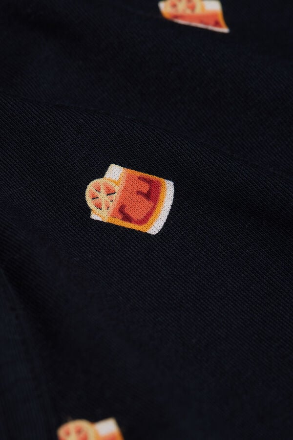 Intimissimi Bóxer Algodón Superior Estampado Cóctel Negroni