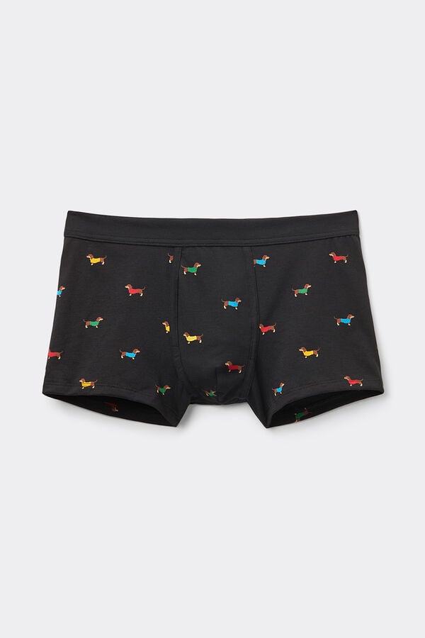 Intimissimi Bóxer Algodón Superior Estampado Perro Salchicha
