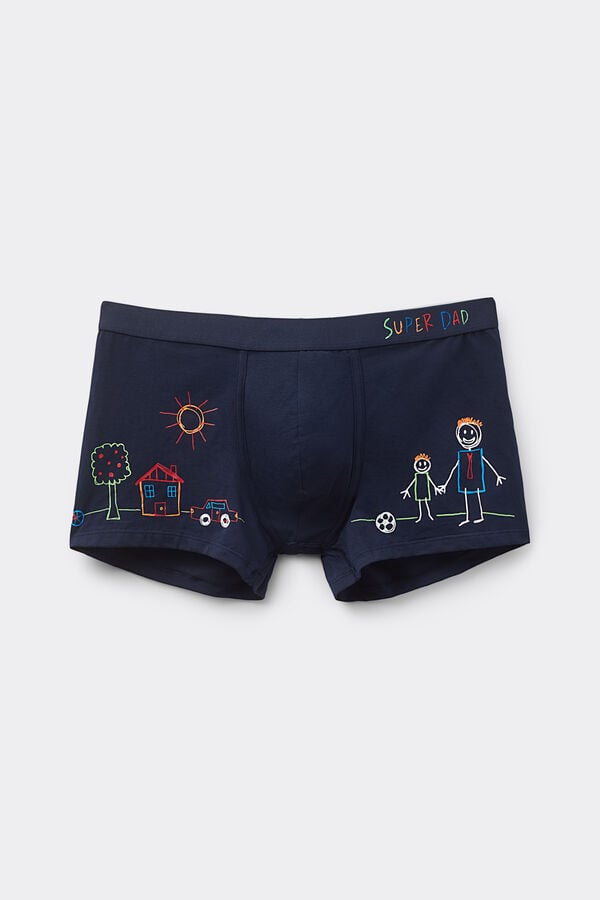 Intimissimi Bóxer Algodón Superior Estampado Super Dad