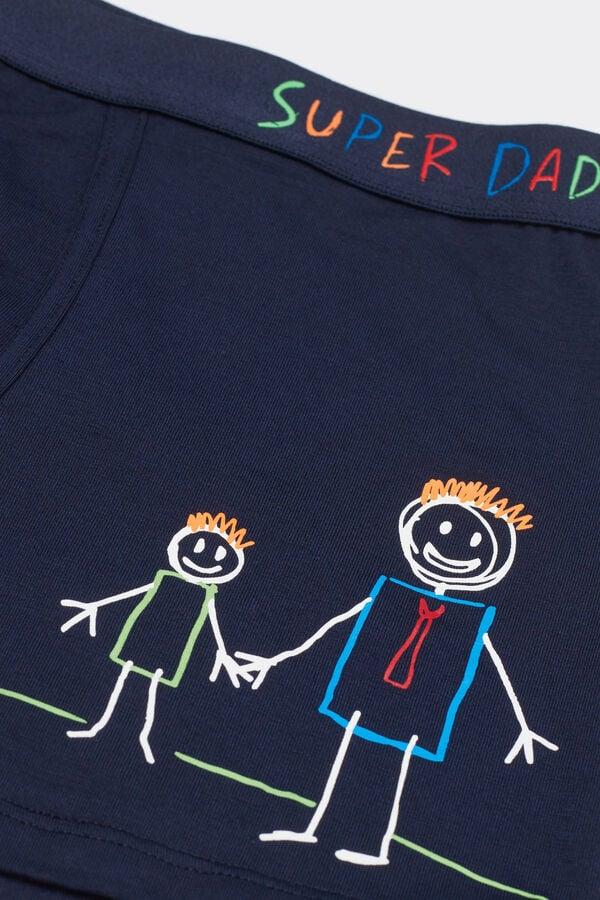 Intimissimi Bóxer Algodón Superior Estampado Super Dad