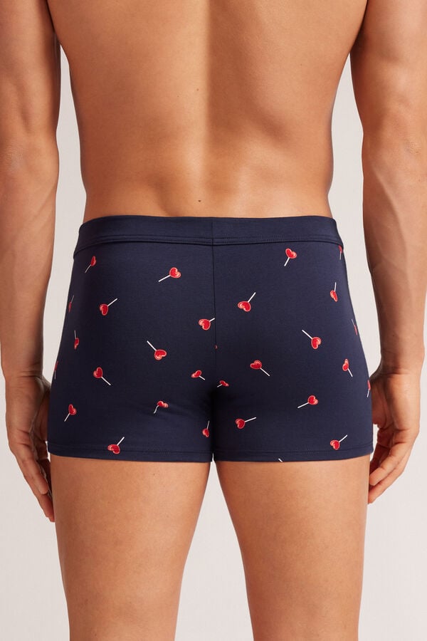 Intimissimi Bóxer Algodón Superior Peluche Piruletas Corazones