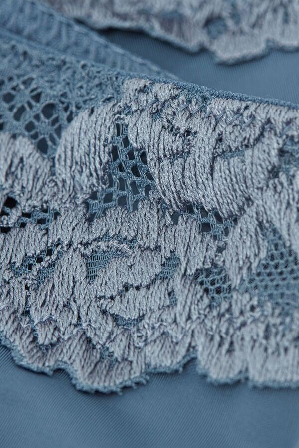 Intimissimi Braga Transparente En Parte Trasera Con Microfibra Y Encaje Pretty Flowers