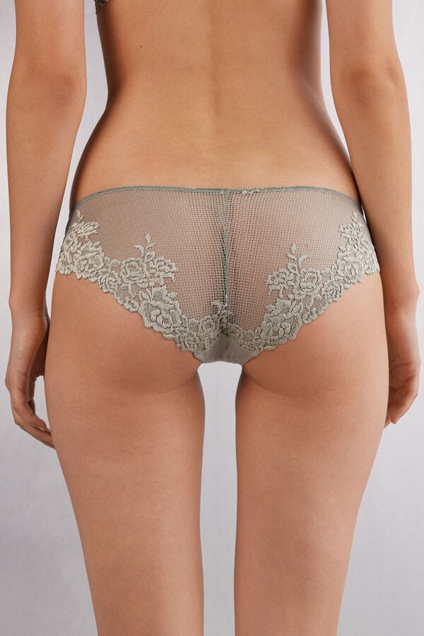 Intimissimi Braga Transparente En Parte Trasera Con Microfibra Y Encaje Pretty Flowers
