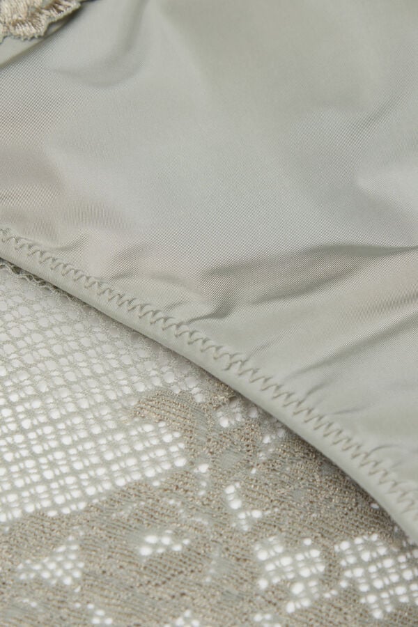 Intimissimi Braga Transparente En Parte Trasera Con Microfibra Y Encaje Pretty Flowers